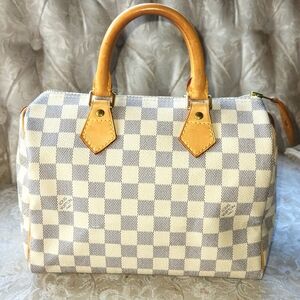 Louis Vuitton Speedy 25 Azur (RARE) Damier Satchel